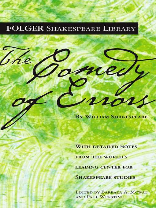 Title details for The Comedy of Errors by William Shakespeare - Available